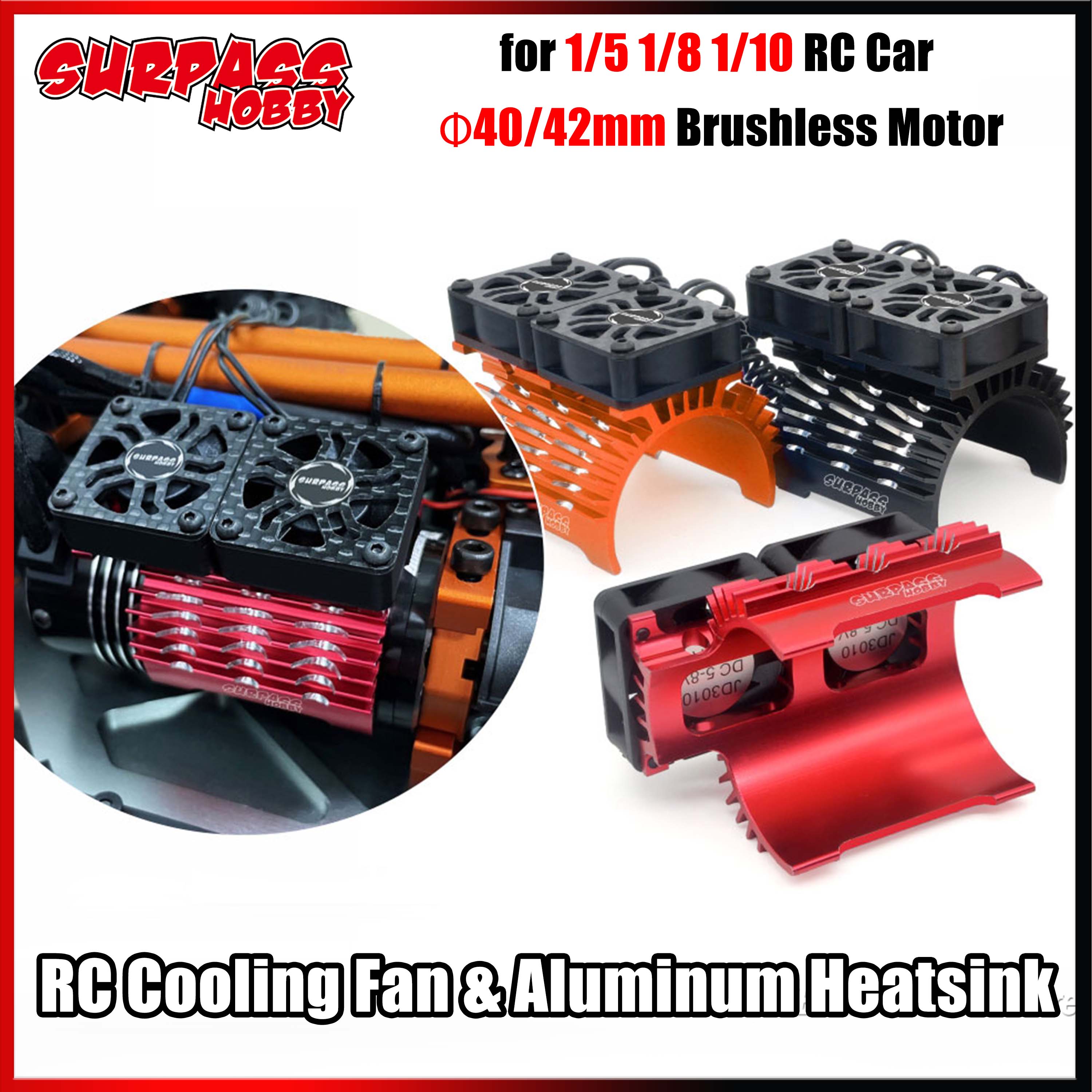 Drone Motor Rc Car - SURPASS HOBBY Dual Cooling Fan Metal