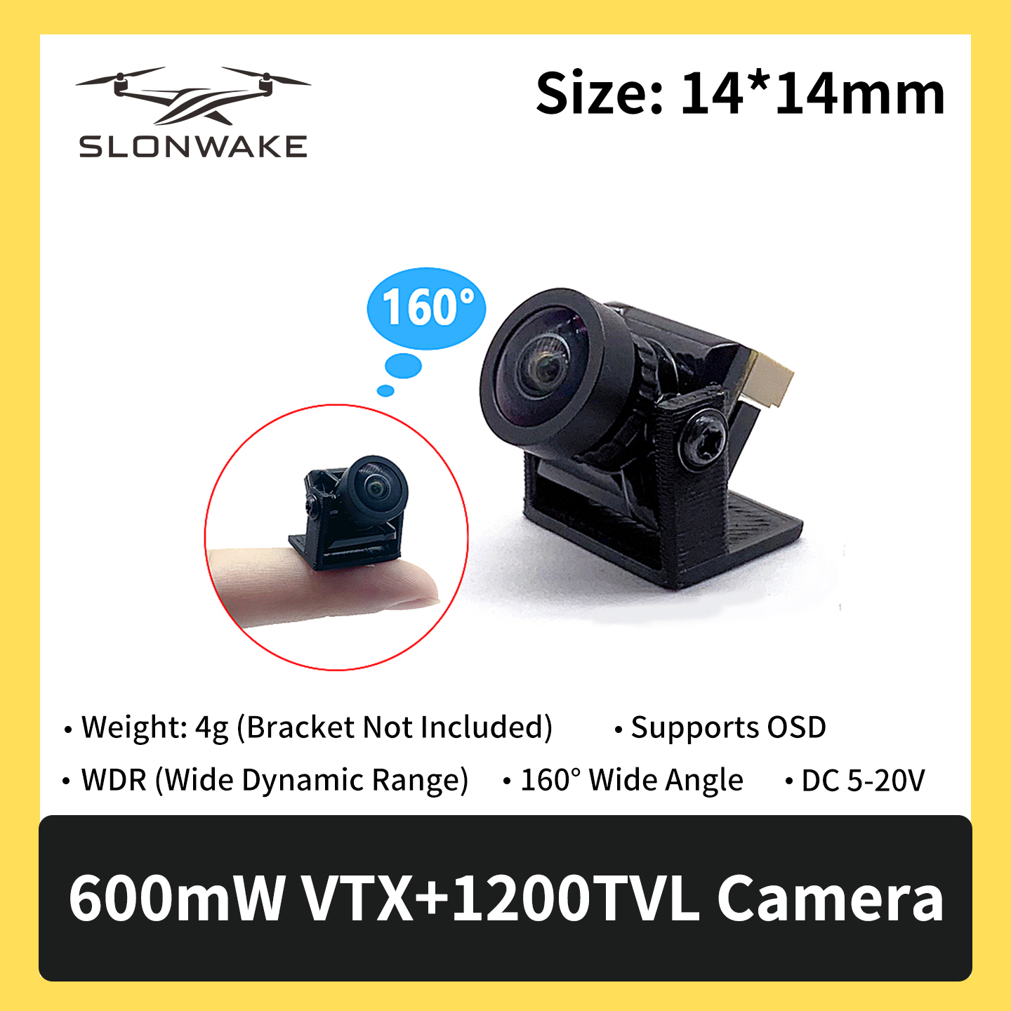 SLONWAKE 5.8G 600mW 7-24V FPV  - đánh giá và giá Drone Rc Remote Control