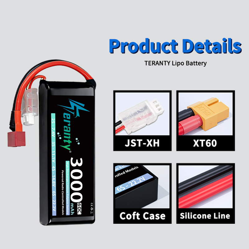 TERANTY 2S 3000mAh Lipo Batter - đánh giá và giá Drone Rc Board