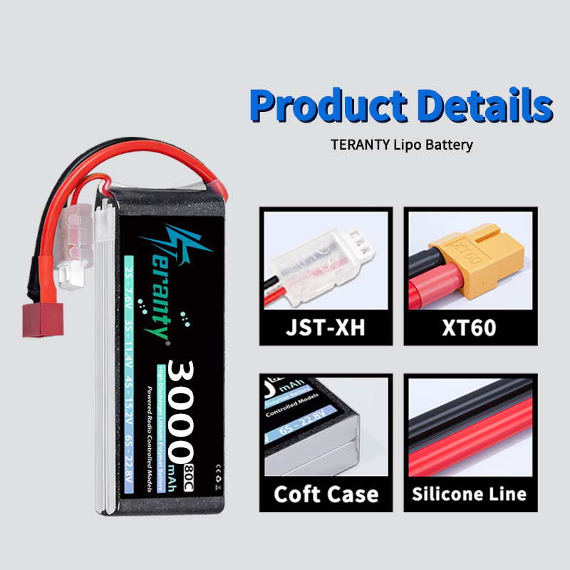 TERANTY 2S 3000mAh Lipo Batter - đánh giá và giá Drone Rc Board