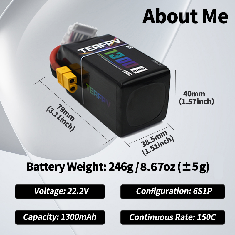 TERFPV Lipo Battery 6S 22.2V 1 - đánh giá và giá Drone Rc Board