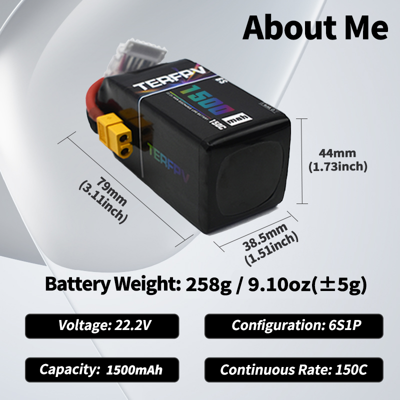 TERFPV Lipo Battery 6S 22.2V 1 - đánh giá và giá Drone Rc Board