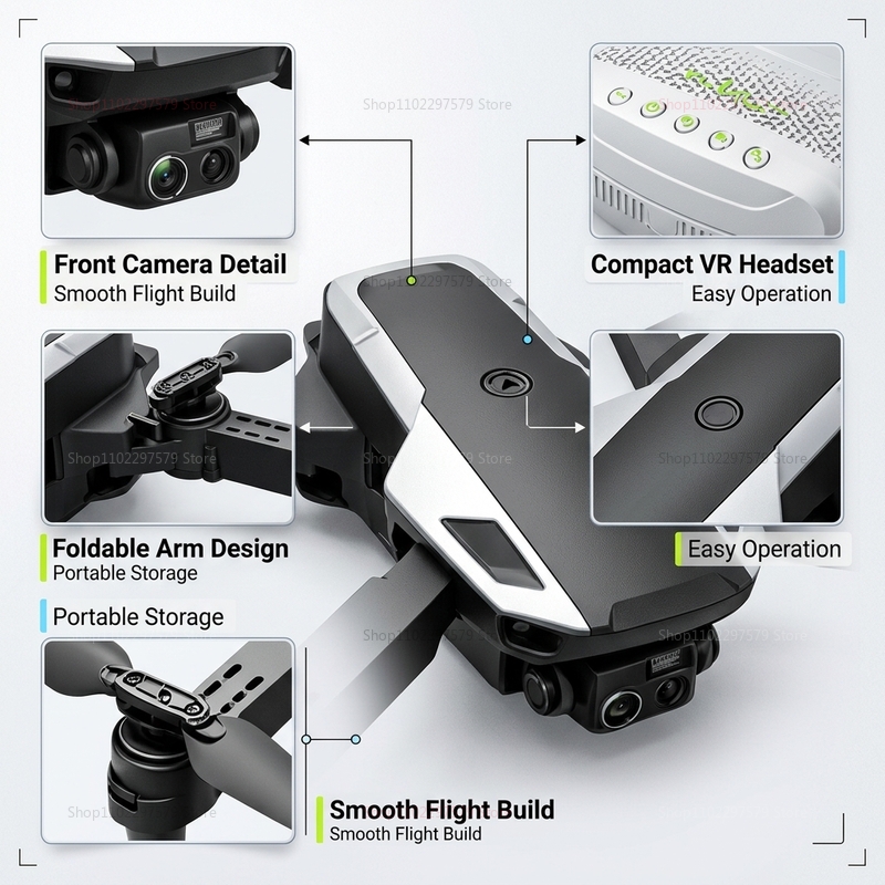 Foldable M1 Mini Drone RC Quad - đánh giá và giá Drone Avion Rc