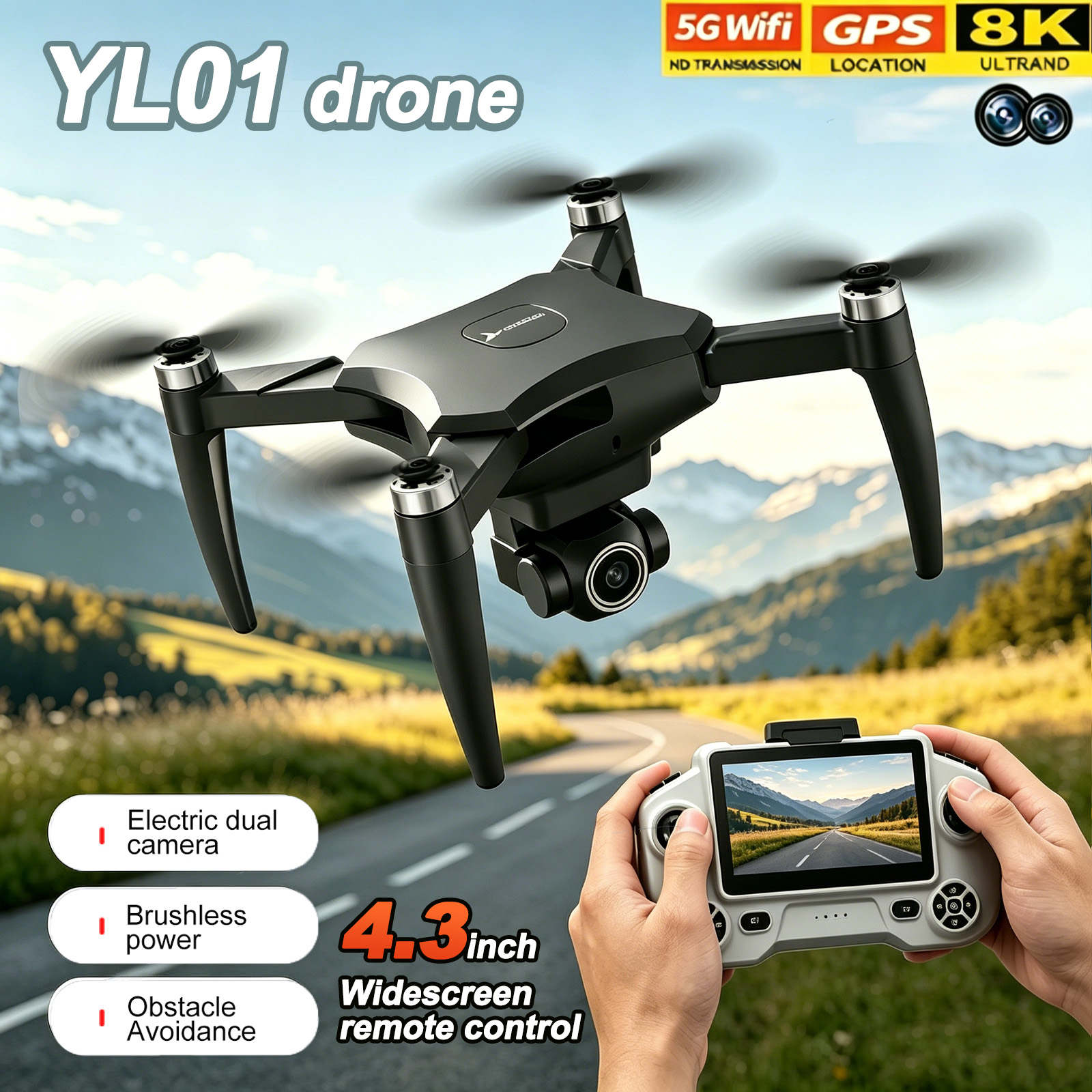 Mini Drone GPS Professional 8K - đánh giá và giá Drone Avion Rc