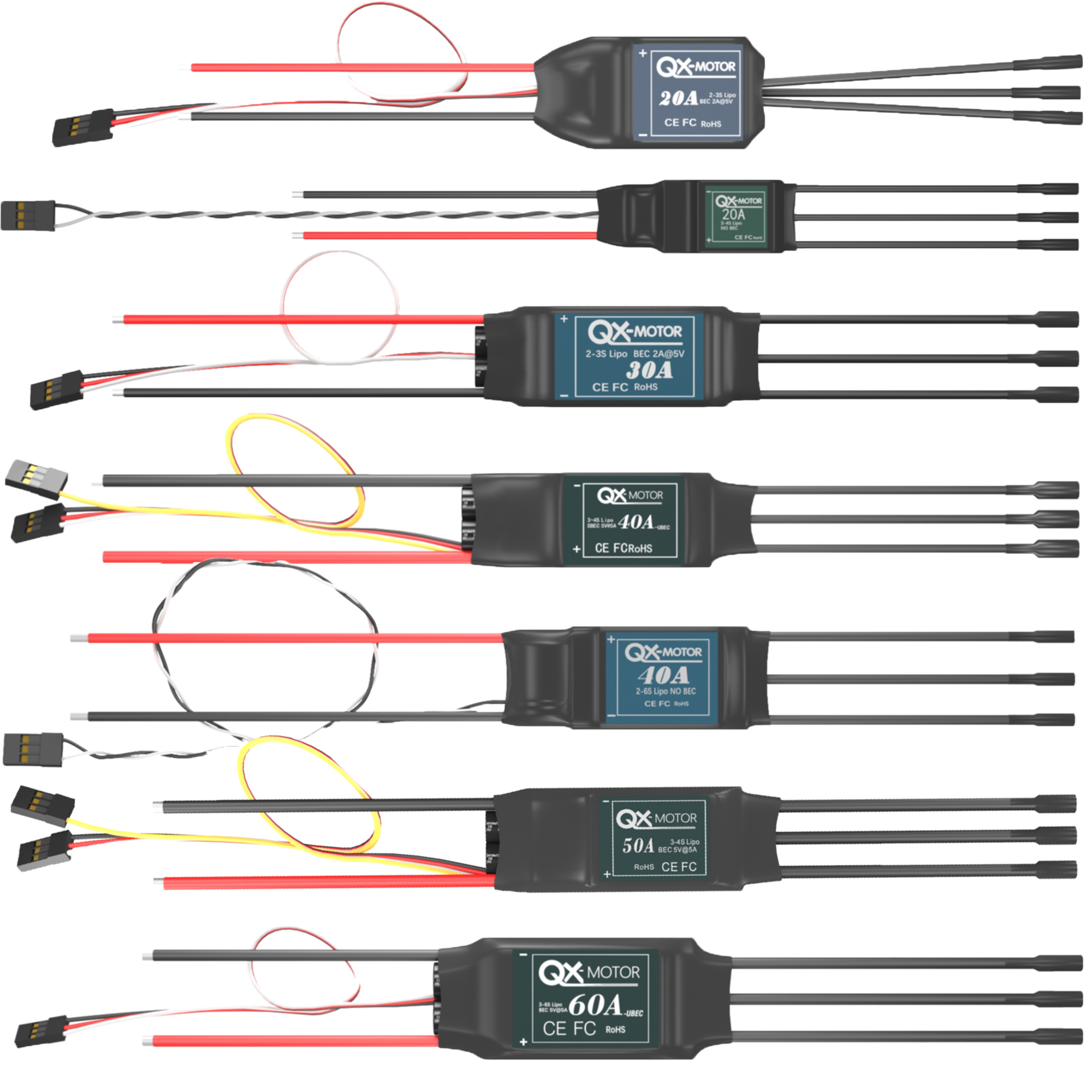 QX-MOTOR Brushless ESC series  - đánh giá và giá Drone And Car