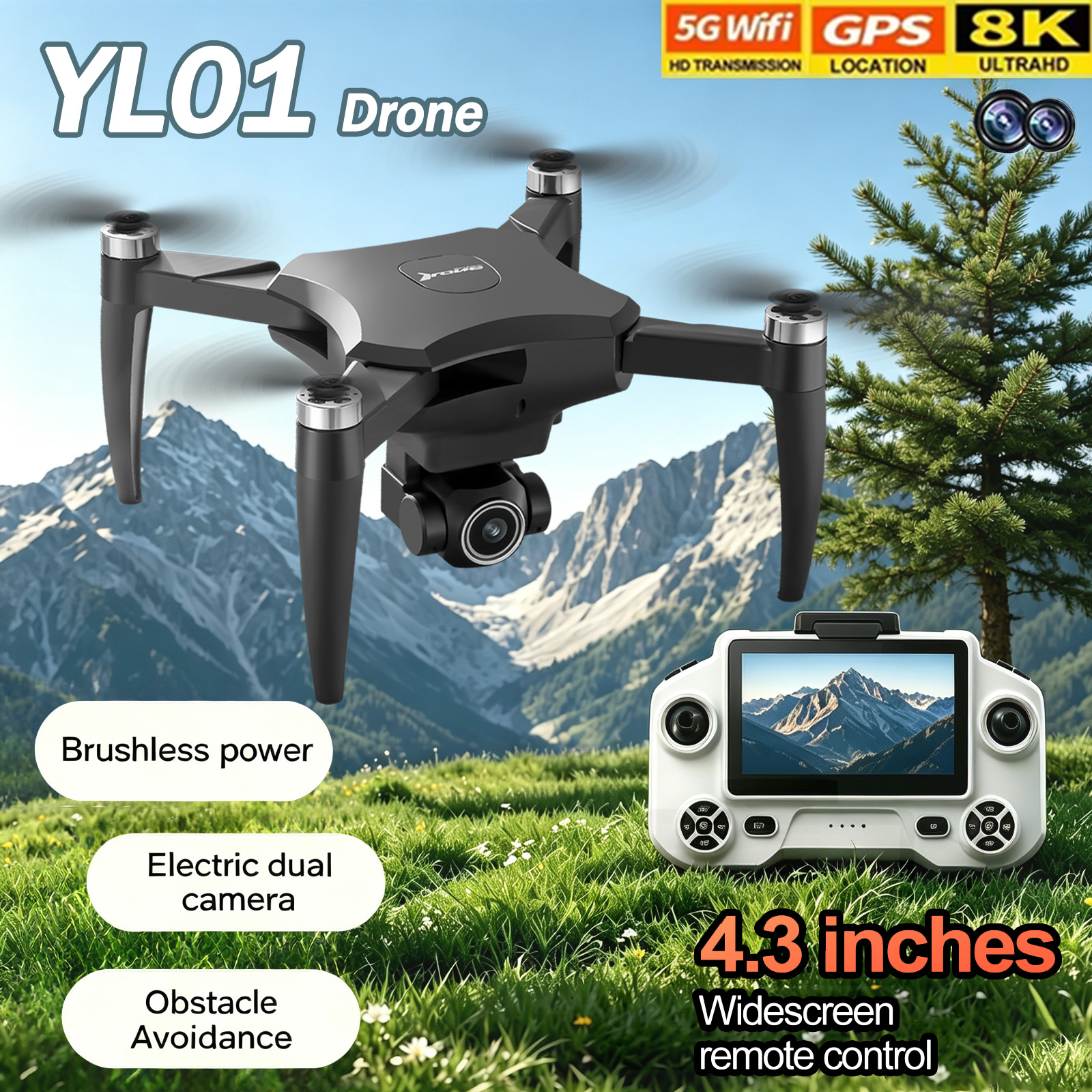 YL01 Mini Drone GPS Profession - đánh giá và giá Drone Avion Rc