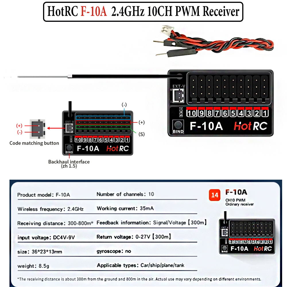Hotrc Hot rc HT-10A HT10A 2.4G - đánh giá và giá Drone Rc Kit