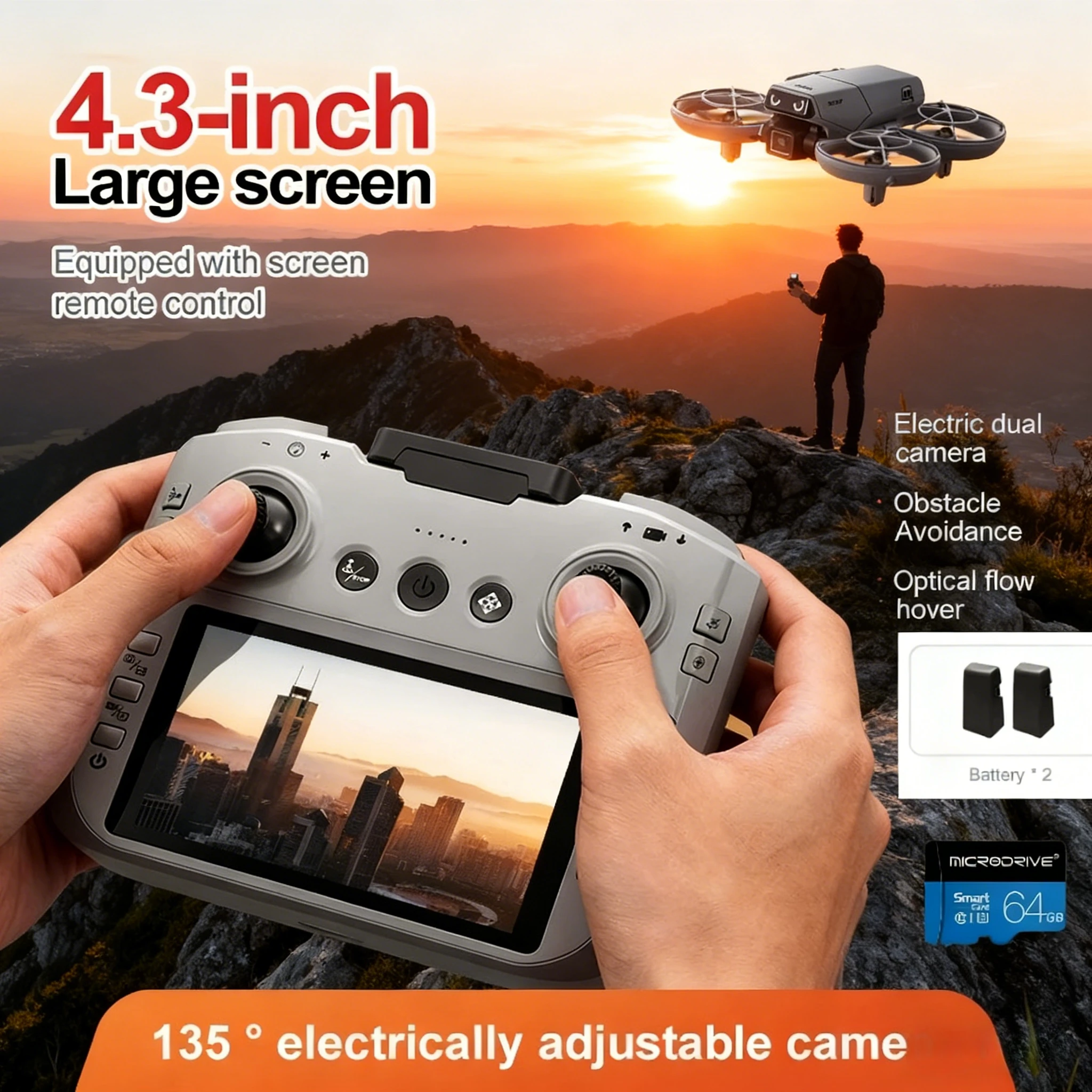 D36 Mini Drone With Screen Rem - đánh giá và giá Drone Top Rc