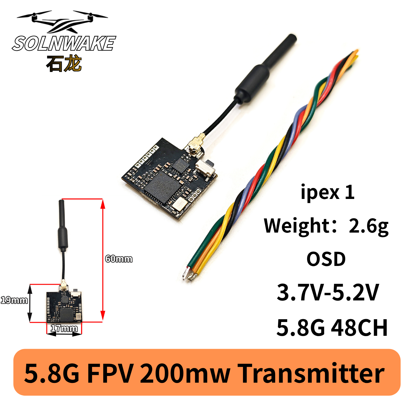 SLONWAKE Nano 5.8G 48CH 200mW  - đánh giá và giá Drone Rc Remote Control