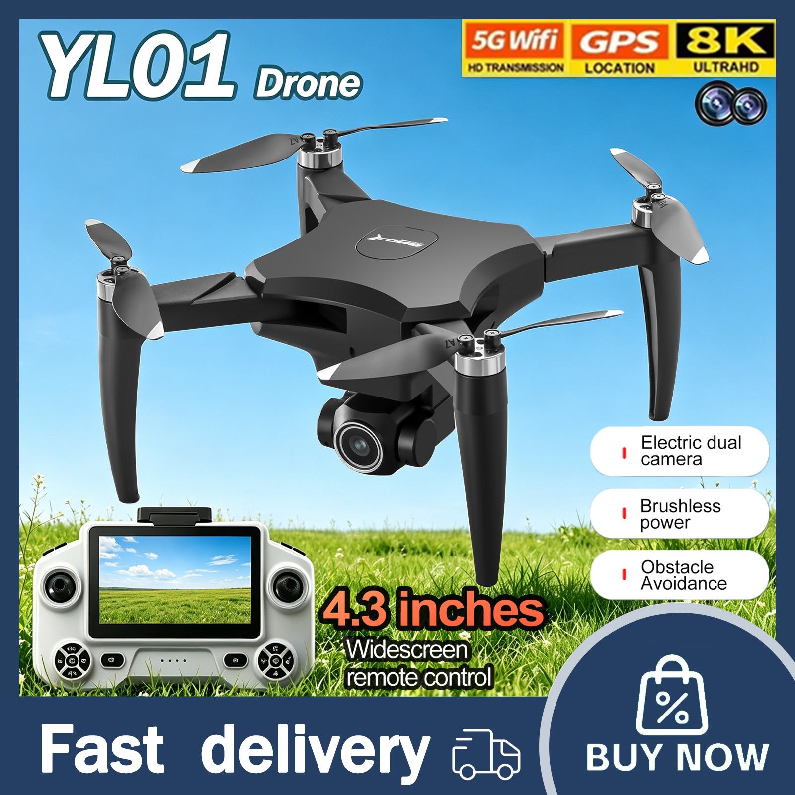 YL01 Mini Drone 8K Professiona - đánh giá và giá Drone Avion Rc