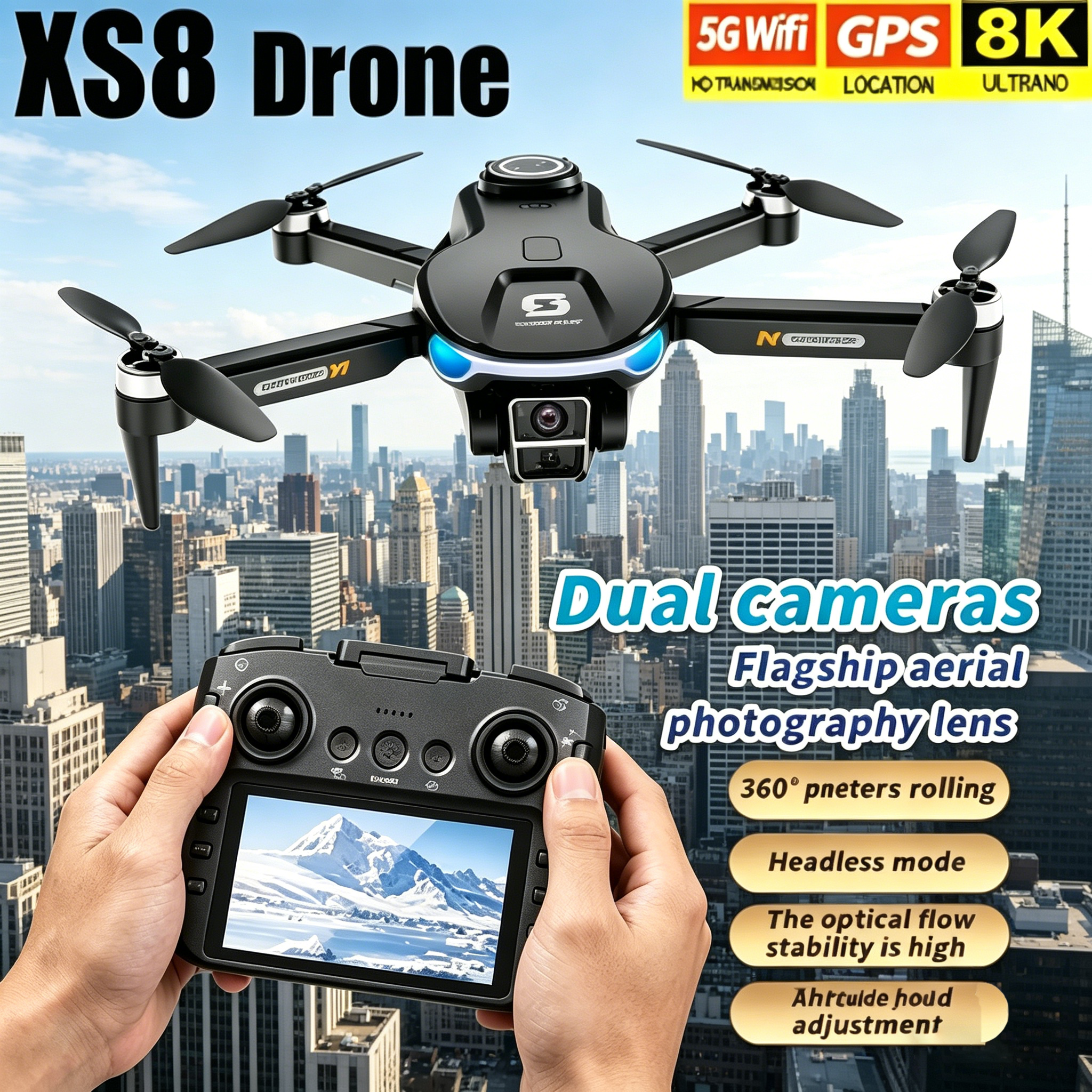 HD 8K Professional GPS Drone w - đánh giá và giá Drone Rc Plegable