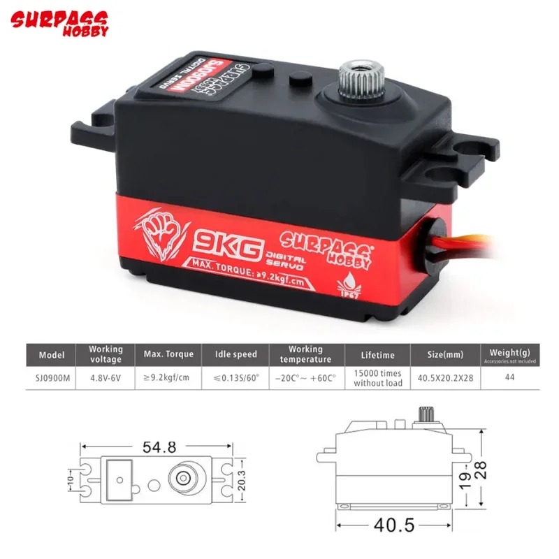 Surpass Hobby 9KG Digital Serv - đánh giá và giá Drone Motor Rc Car