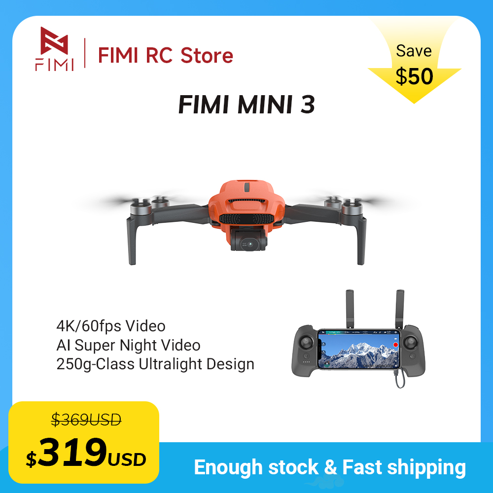 FIMI MINI 3 Camere drone 4K 60 - đánh giá và giá Drone Rc Team City