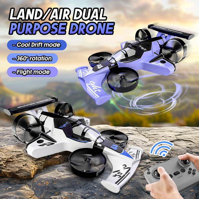 2in1 Mini Drone Air-Ground Fly - đánh giá và giá Drone Motor Rc Car