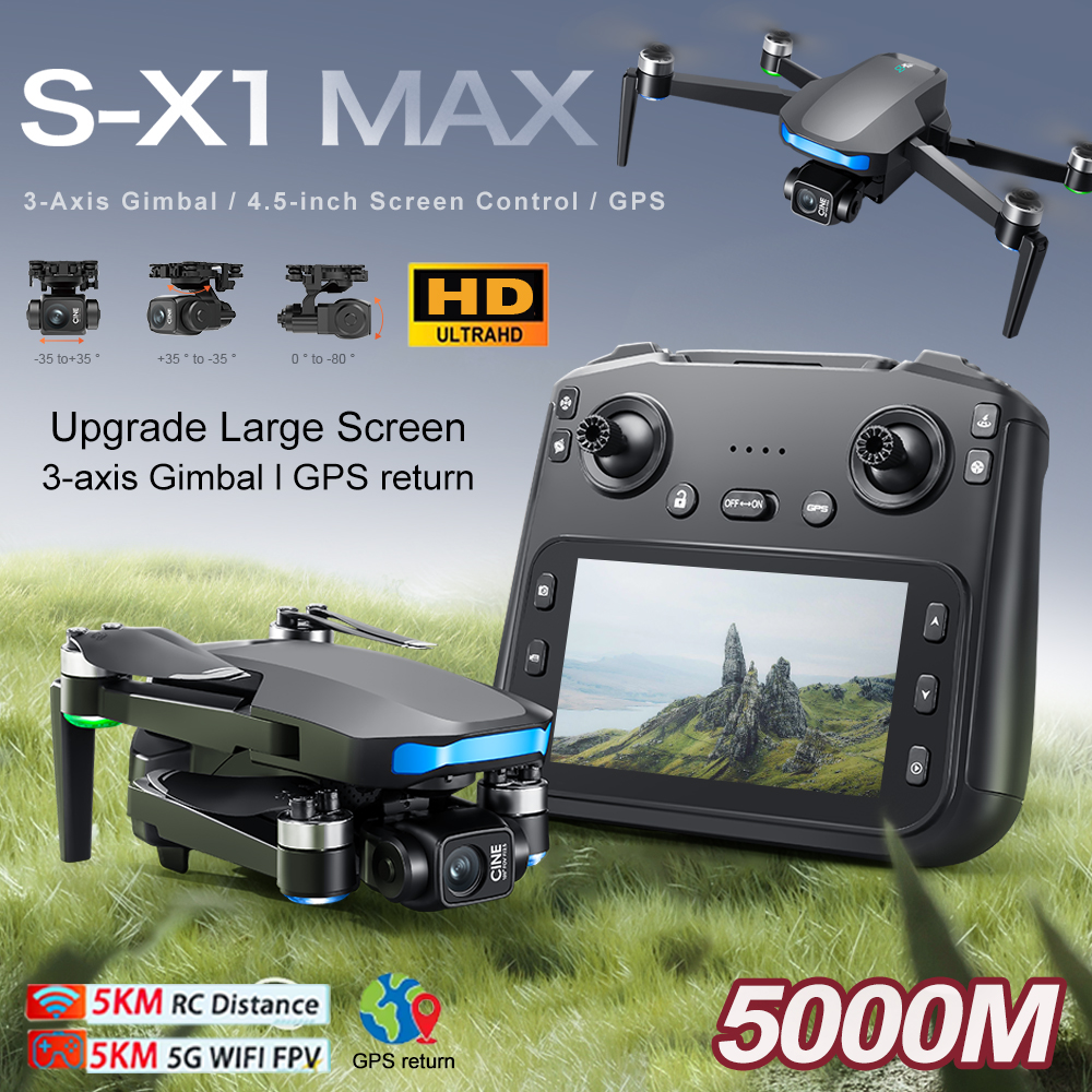 New S-X1 MAX Drone GPS 8K Prof - đánh giá và giá Drone Rc Team City