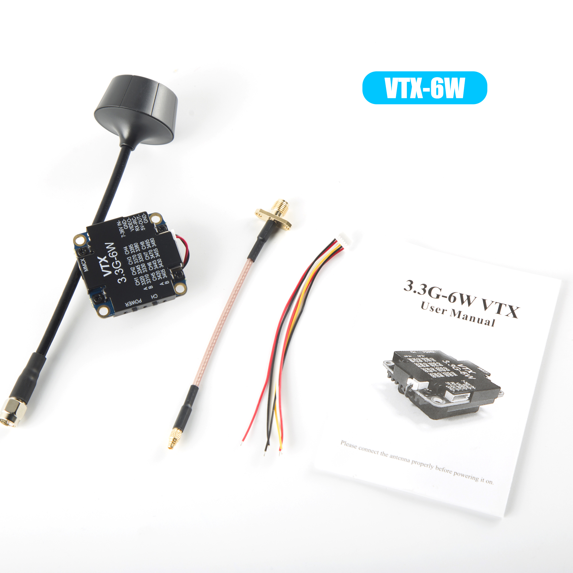 FPV Video Transmitter 3.3G 6W  - đánh giá và giá Drone Rc Remote Control