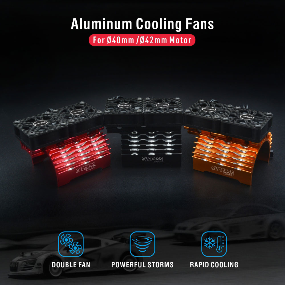 SURPASS HOBBY Dual Cooling Fan - đánh giá và giá Drone Motor Rc Car