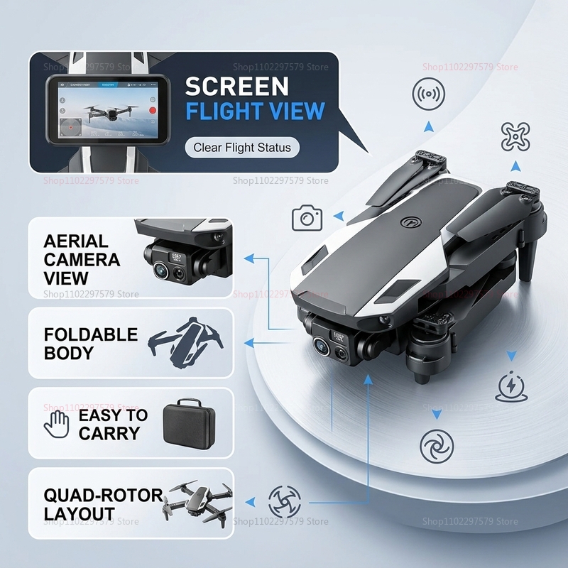 Foldable M1 Mini Drone 8K HD D - đánh giá và giá Drone Avion Rc